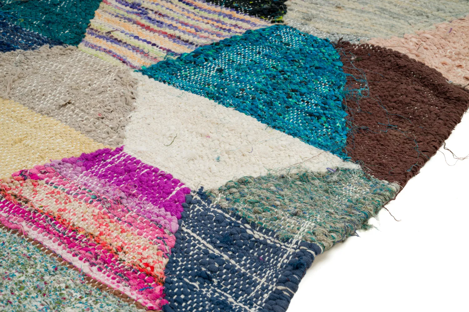 Alfombra Marroquí Bereber Boucherouite 150 x 305 cm
