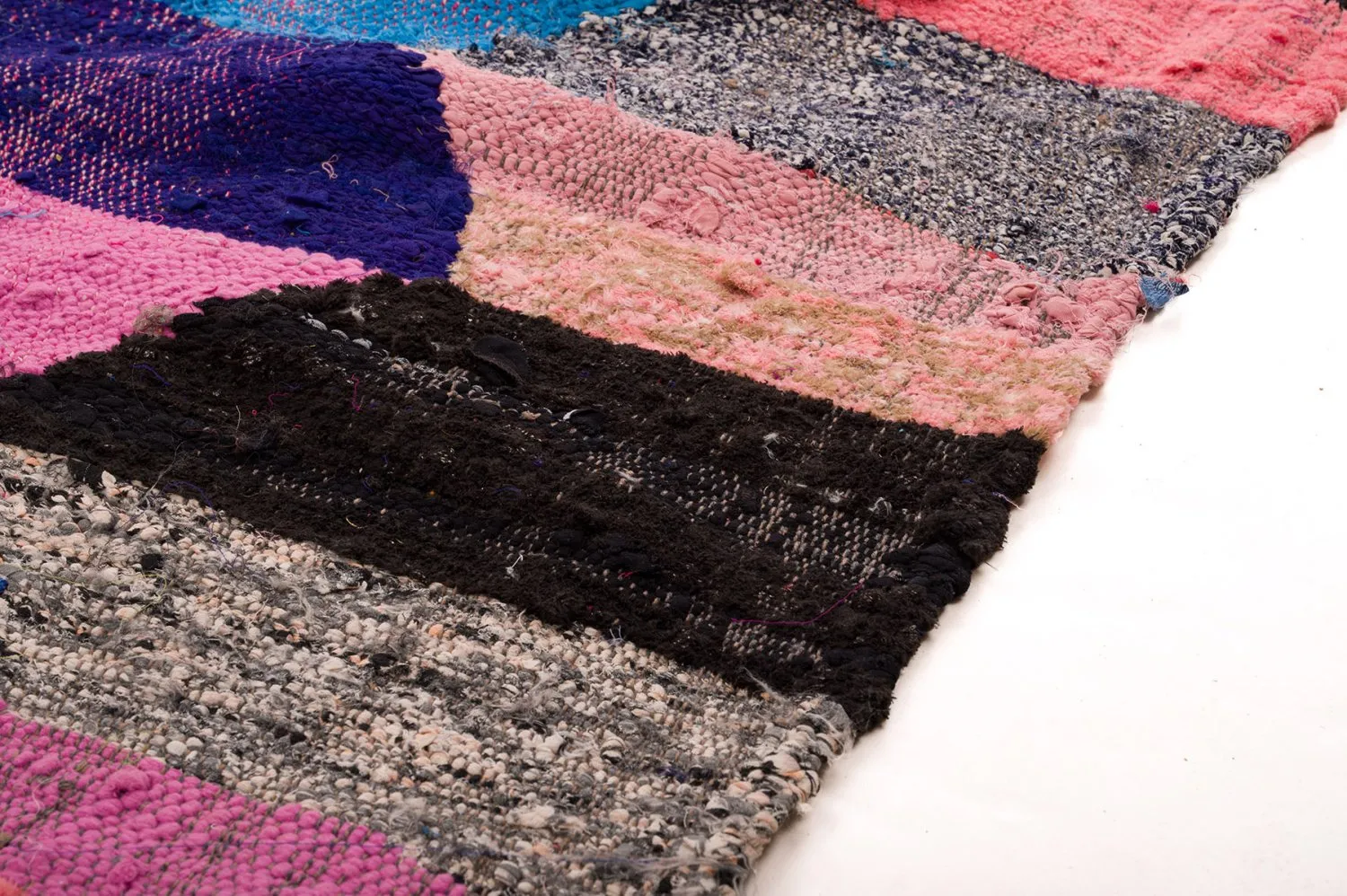 Alfombra Marroquí Bereber Boucherouite 150 x 305 cm