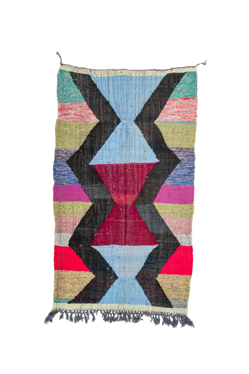 Alfombra Marroquí Bereber Boucherouite 135 x 240 cm