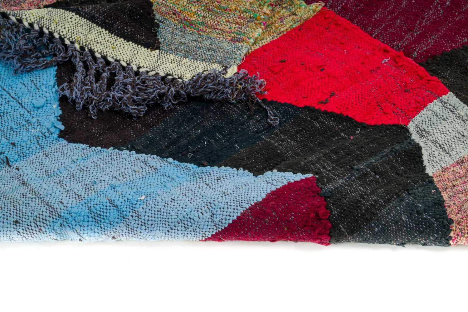 Alfombra Marroquí Bereber Boucherouite 135 x 240 cm