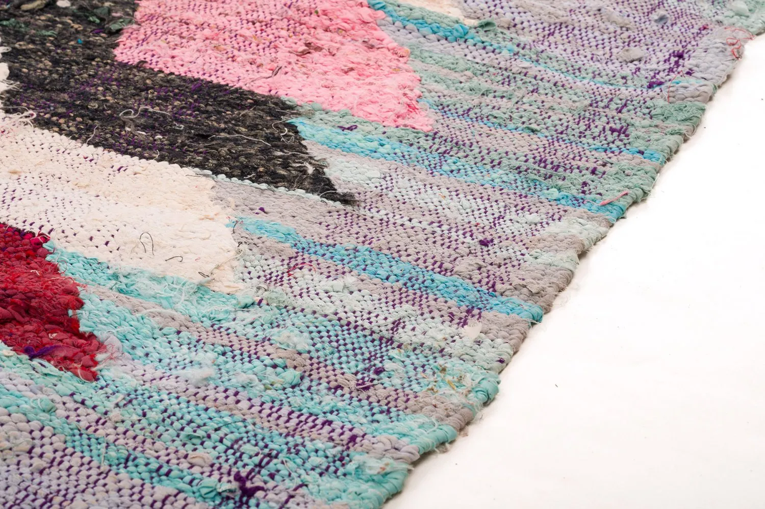 Alfombra Marroquí Bereber Boucherouite 150 x 310 cm