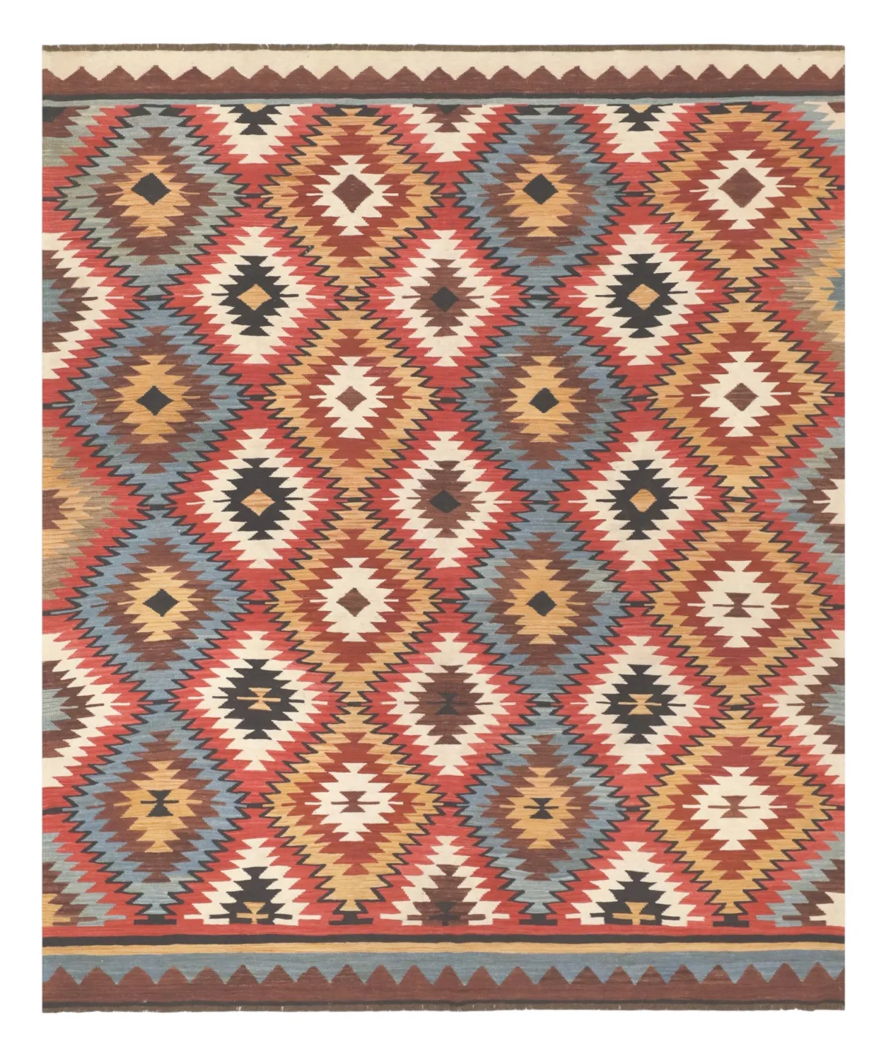 Alfombra Oriental - Hazara Kelim Hand Woven - 247 x 288 cm
