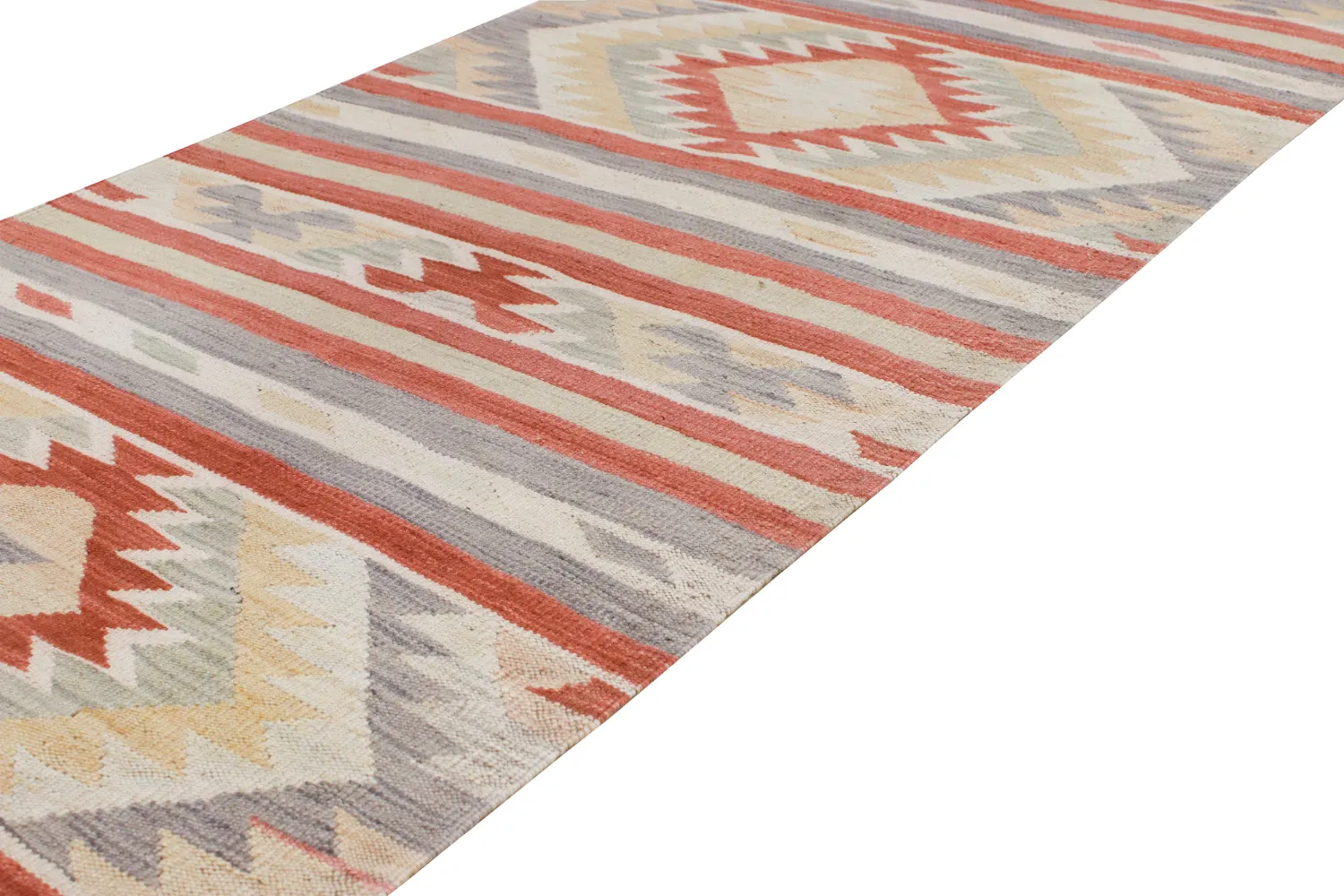 Alfombra Oriental - Hazara Kelim Hand Woven - 81 x 278 cm
