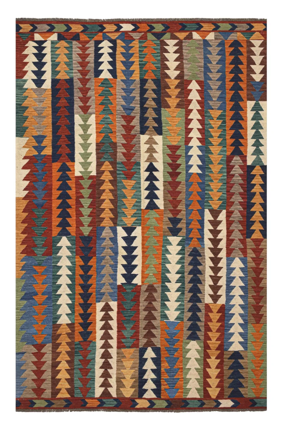 Alfombra Oriental - Hazara Kelim Hand Woven - 194 x 299 cm