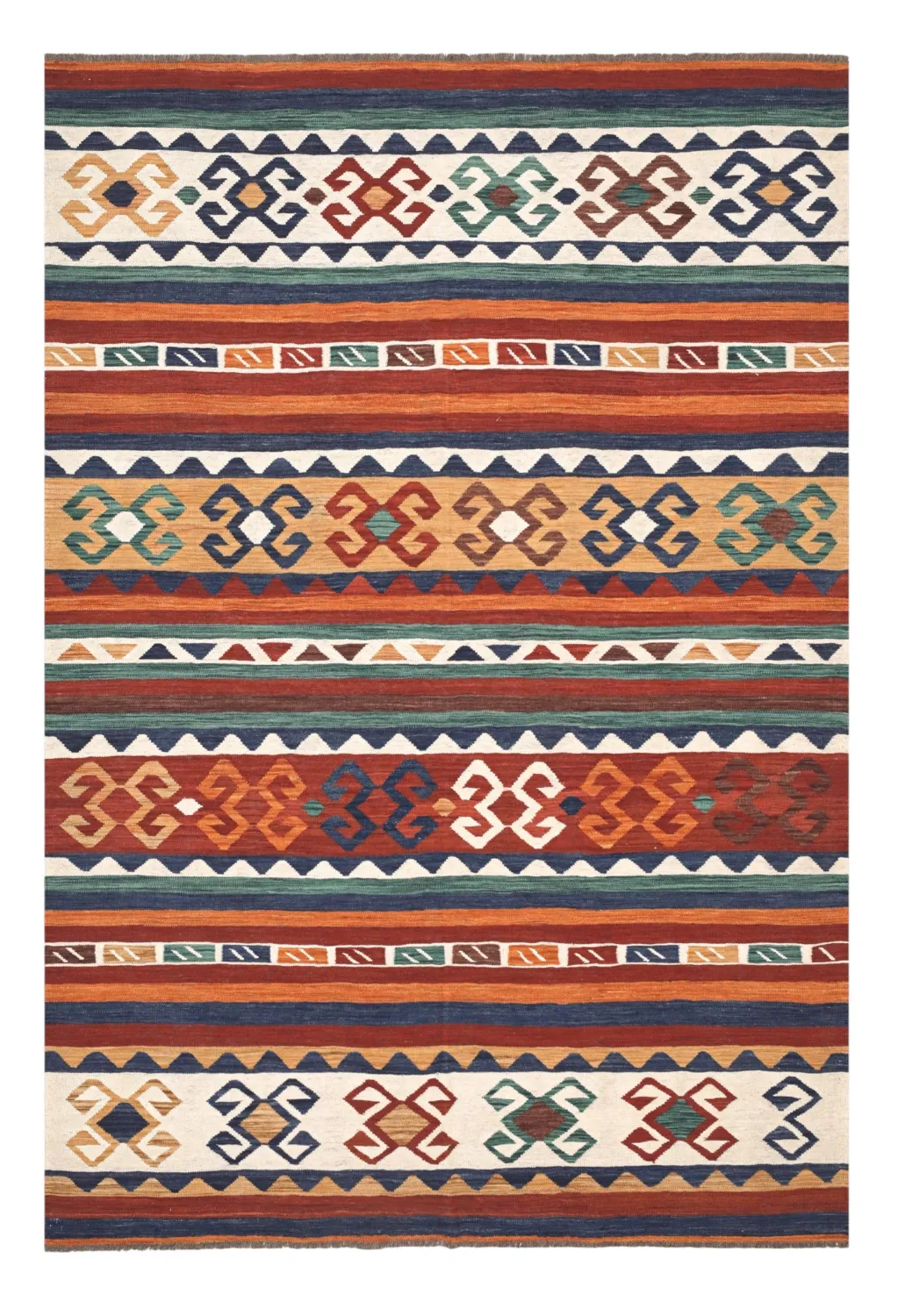 Alfombra Oriental - Hazara Kelim Hand Woven - 205 x 287 cm