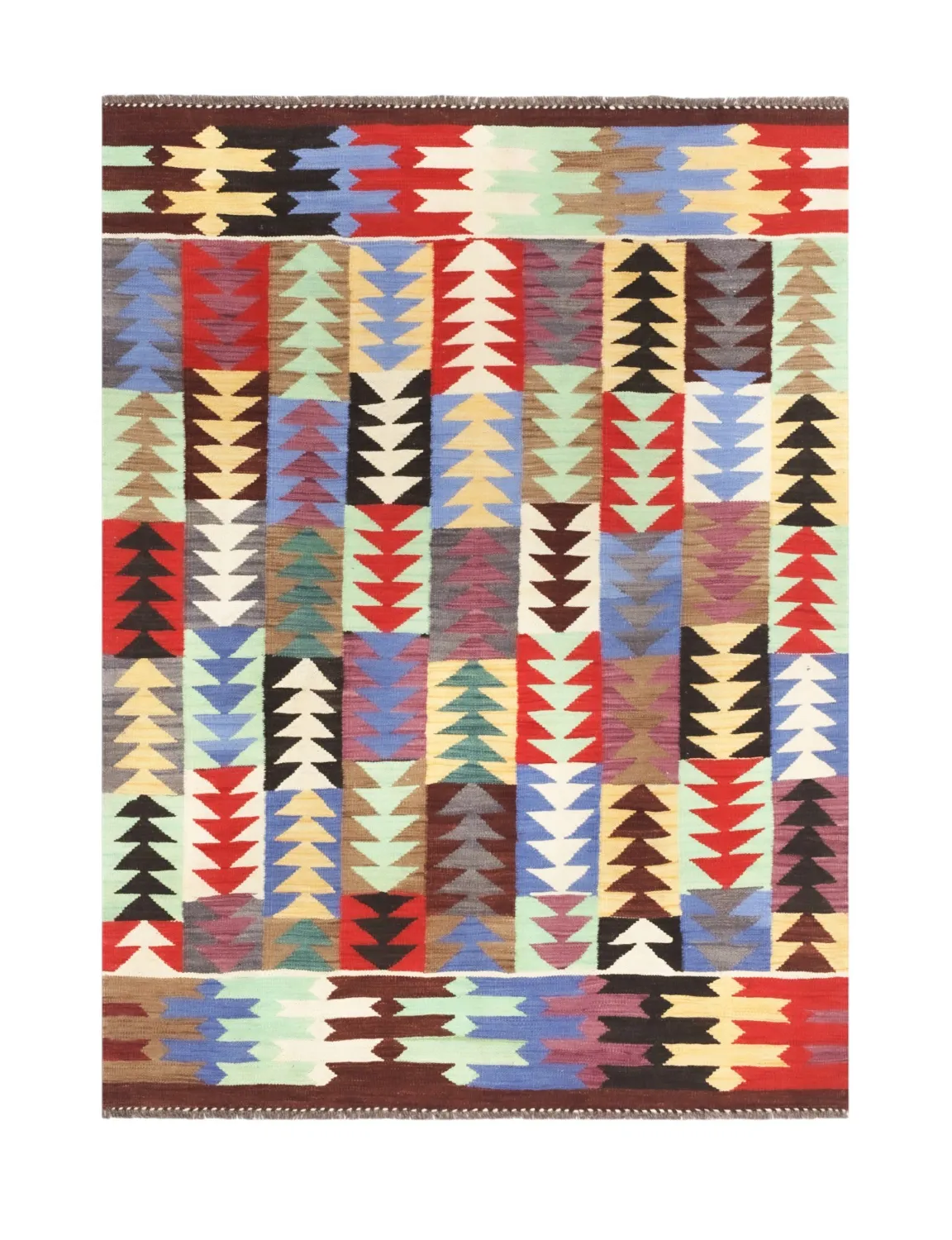 Alfombra Oriental - Hazara Kelim Hand Woven - 154 x 201 cm
