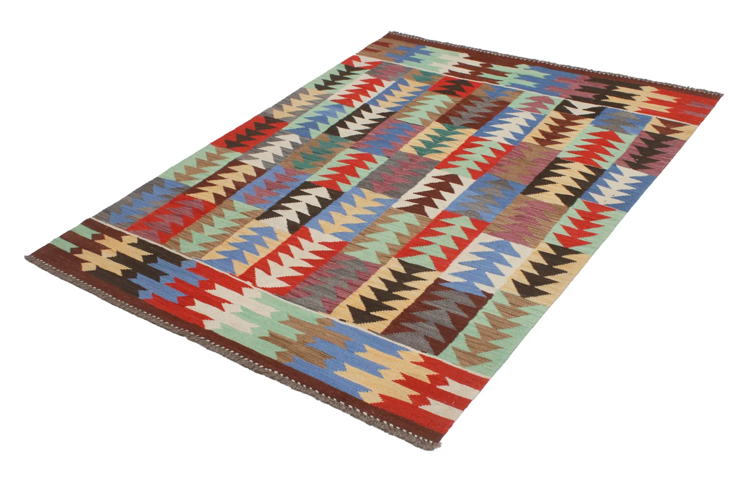 Alfombra Oriental - Hazara Kelim Hand Woven - 154 x 201 cm