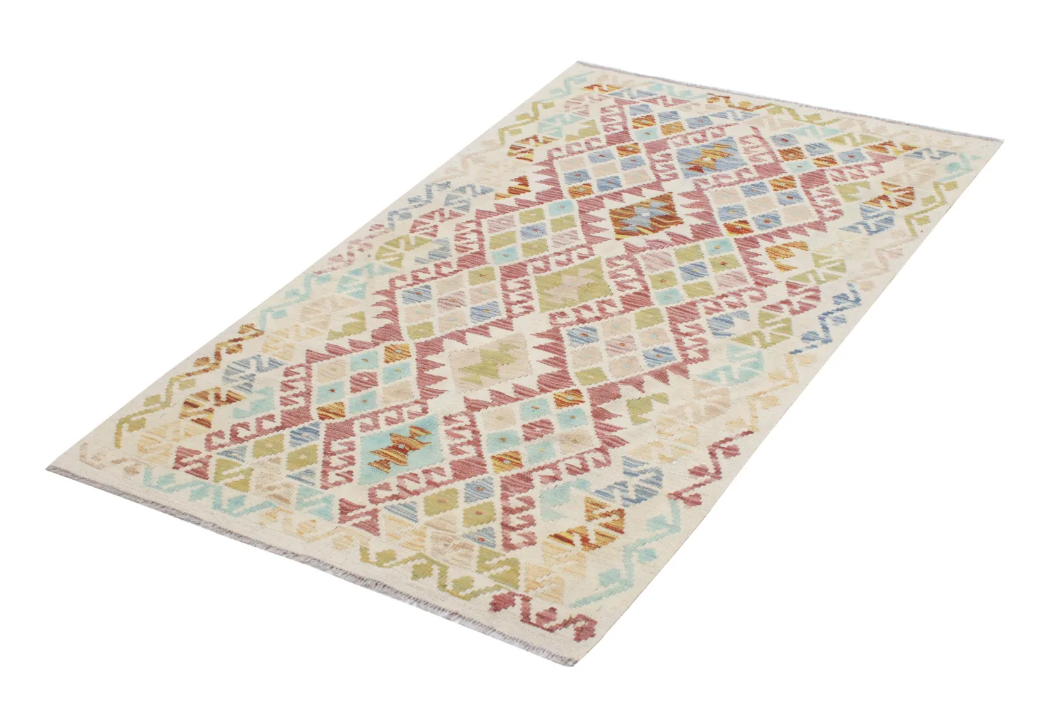 Alfombra Oriental - Vegi Kelim Hand Woven - 99 x 155 cm
