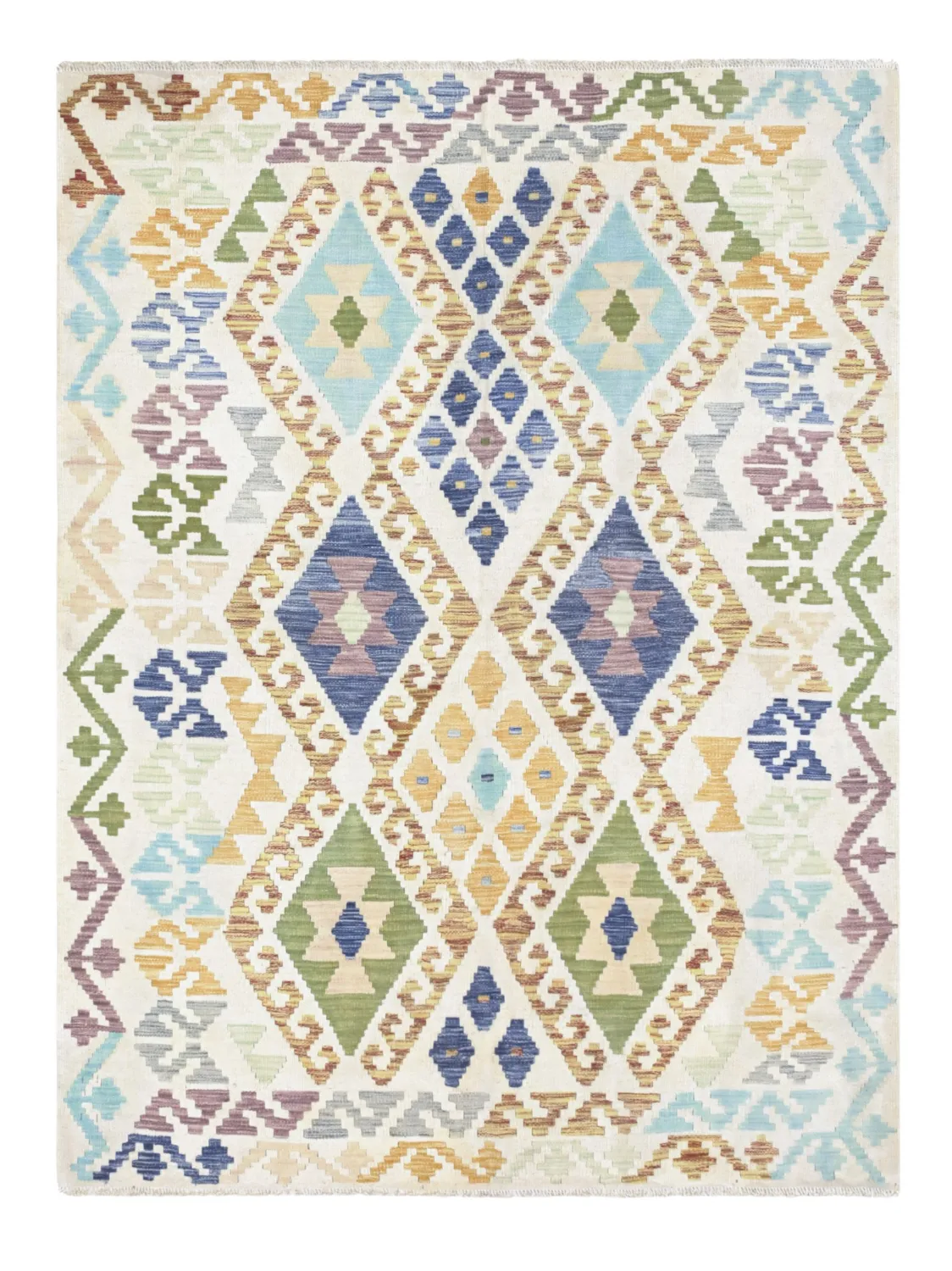 Alfombra Oriental - Vegi Kelim Hand Woven - 159 x 200 cm