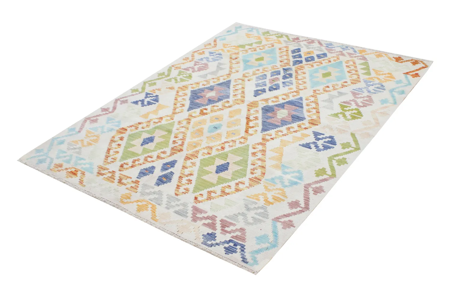 Alfombra Oriental - Vegi Kelim Hand Woven - 159 x 200 cm