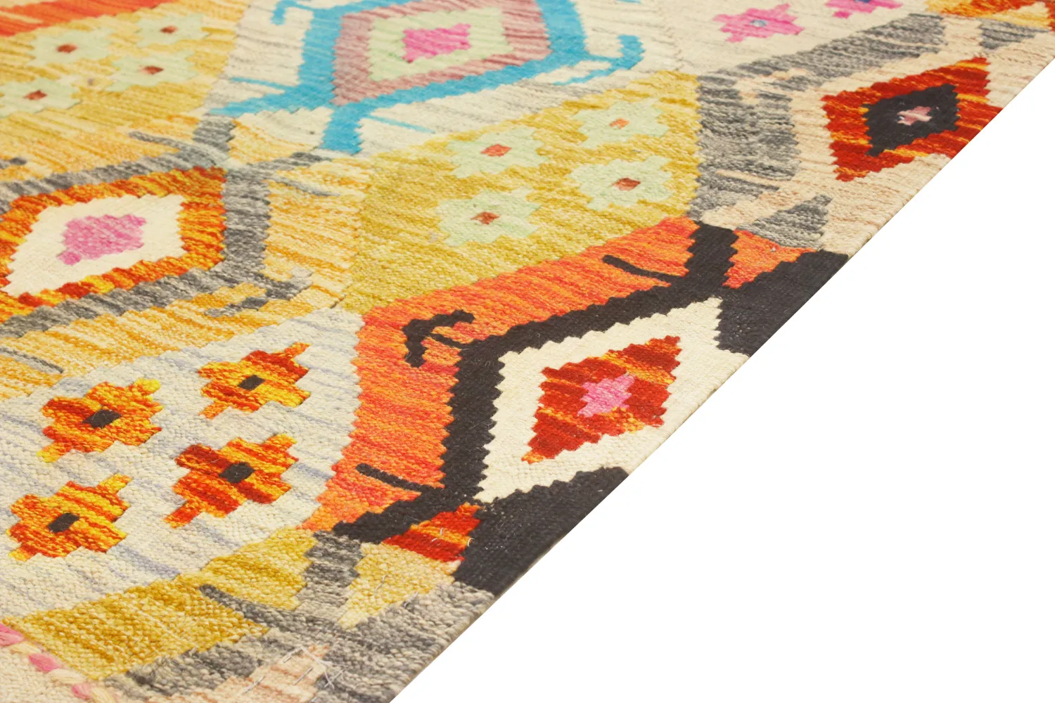 Alfombra Oriental - Vegi Kelim Hand Woven - 86 x 125 cm