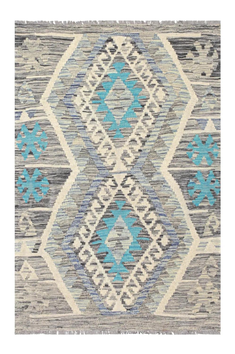Alfombra Oriental - Vegi Kelim Hand Woven - 86 x 123 cm