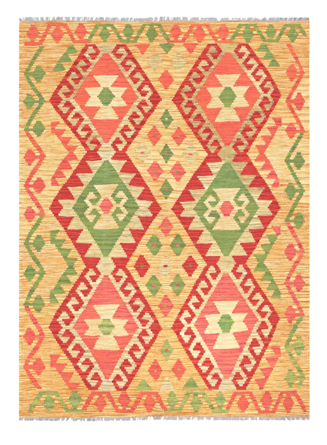 Alfombra Oriental - Vegi Kelim Hand Woven - 129 x 177 cm