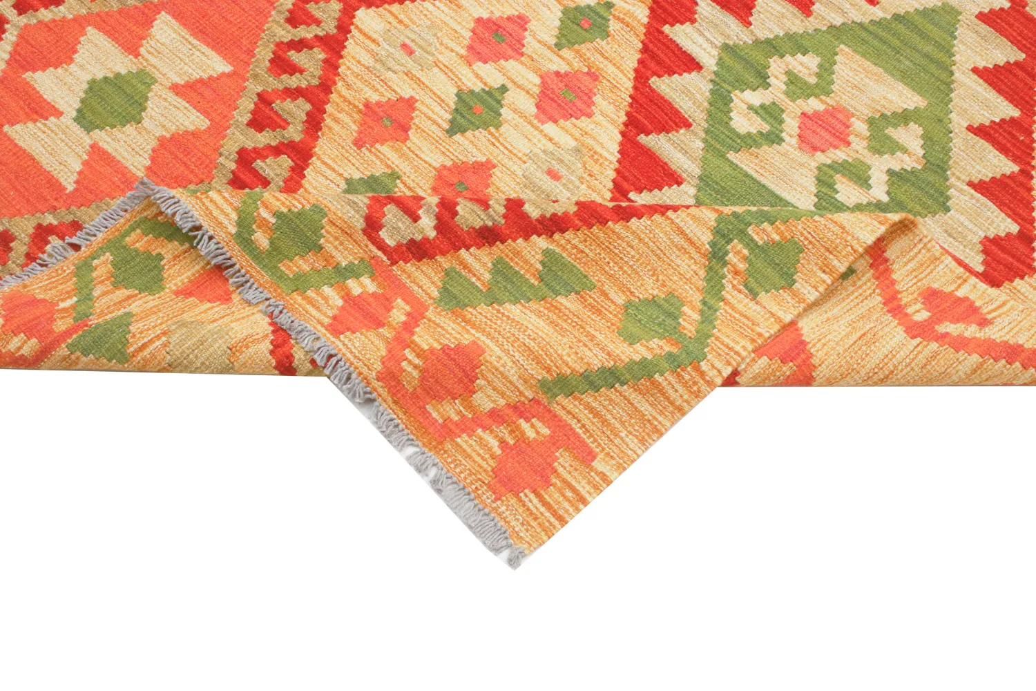Alfombra Oriental - Vegi Kelim Hand Woven - 129 x 177 cm