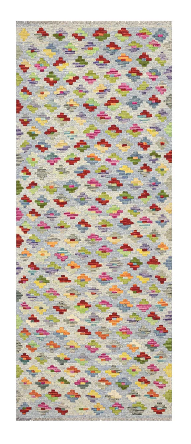 Alfombra Oriental - Vegi Kelim Hand Woven - 77 x 197 cm