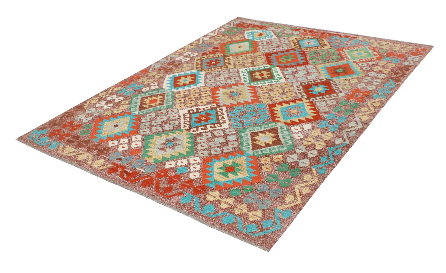 Alfombra Oriental - Vegi Kelim Hand Woven - 174 x 241 cm