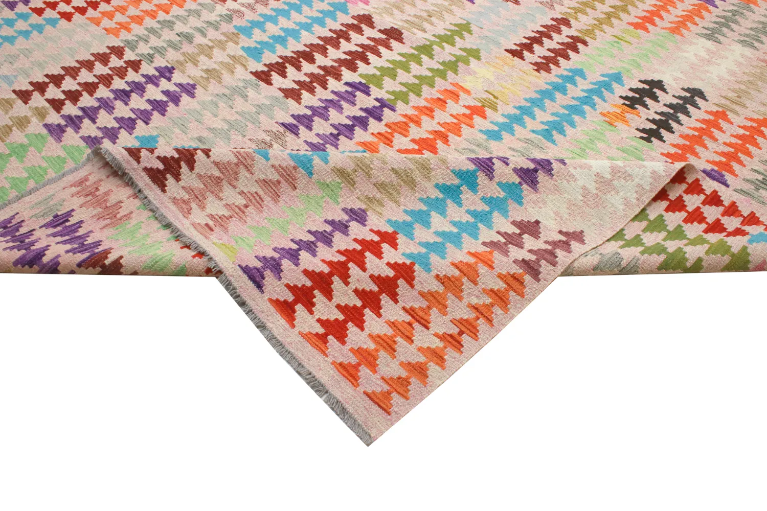 Alfombra Oriental - Vegi Kelim Hand Woven - 298 x 403 cm