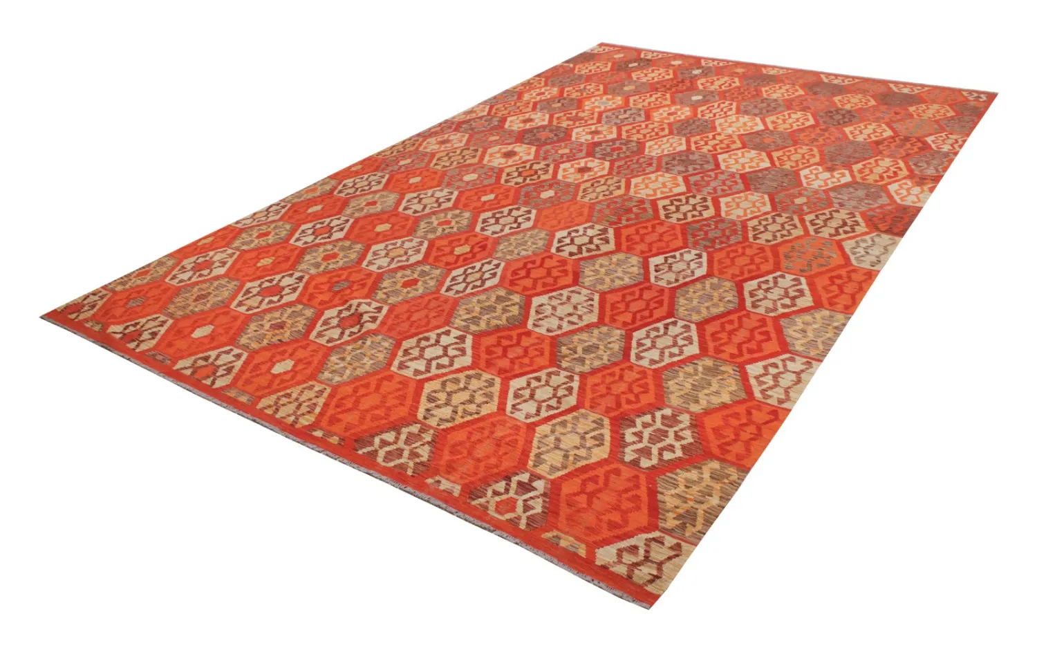 Alfombra Oriental - Vegi Kelim Hand Woven - 301 x 487 cm