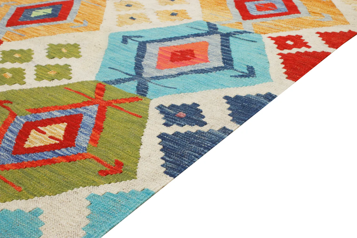 Alfombra Oriental - Vegi Kelim Hand Woven - 114 x 172 cm