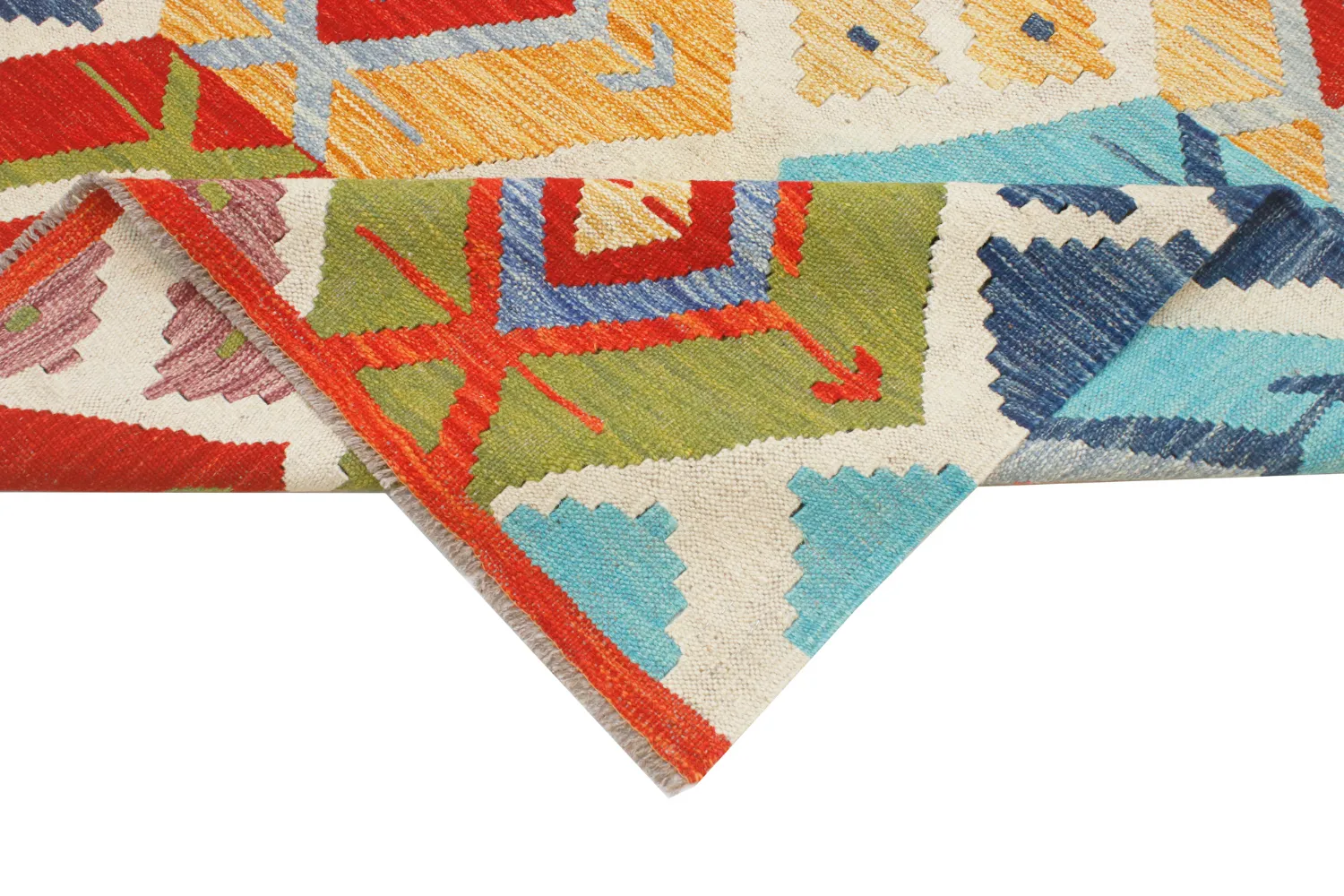 Alfombra Oriental - Vegi Kelim Hand Woven - 114 x 172 cm