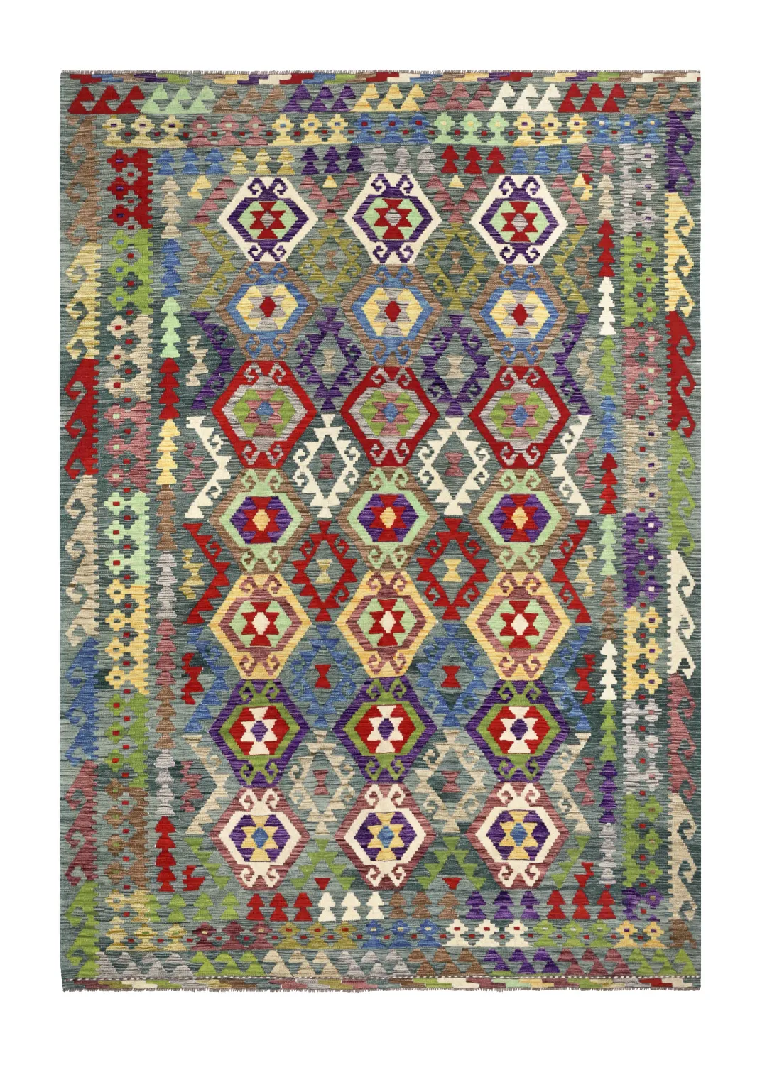 Alfombra Oriental - Vegi Kelim Hand Woven - 199 x 290 cm