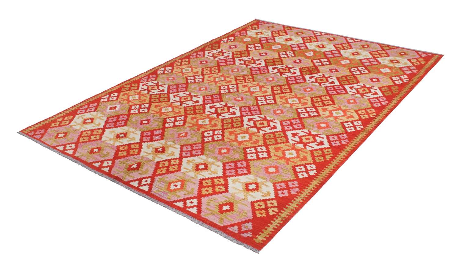 Alfombra Oriental - Vegi Kelim Hand Woven - 207 x 294 cm