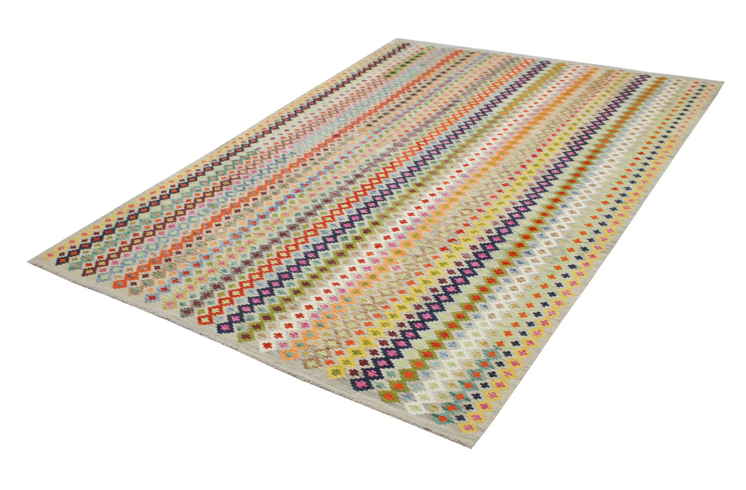 Alfombra Oriental - Vegi Kelim Hand Woven - 296 x 344 cm