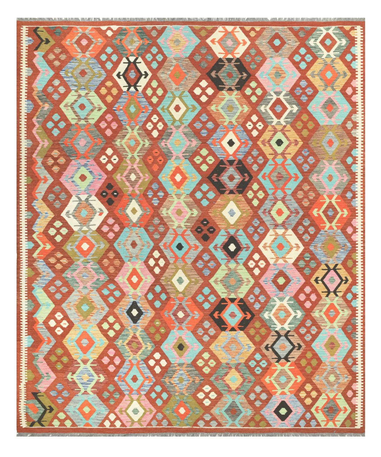 Alfombra Oriental - Vegi Kelim Hand Woven - 253 x 295 cm