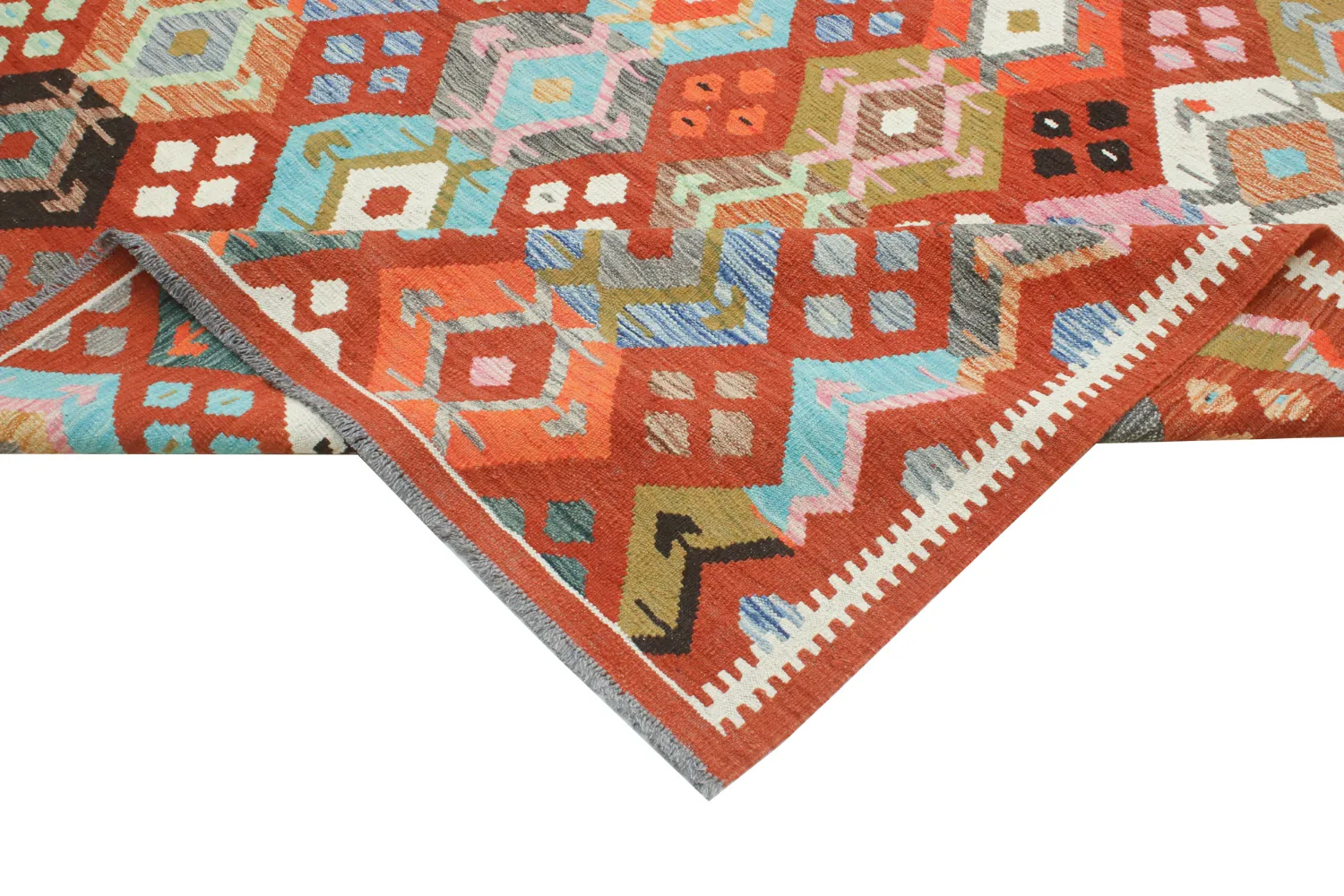 Alfombra Oriental - Vegi Kelim Hand Woven - 253 x 295 cm