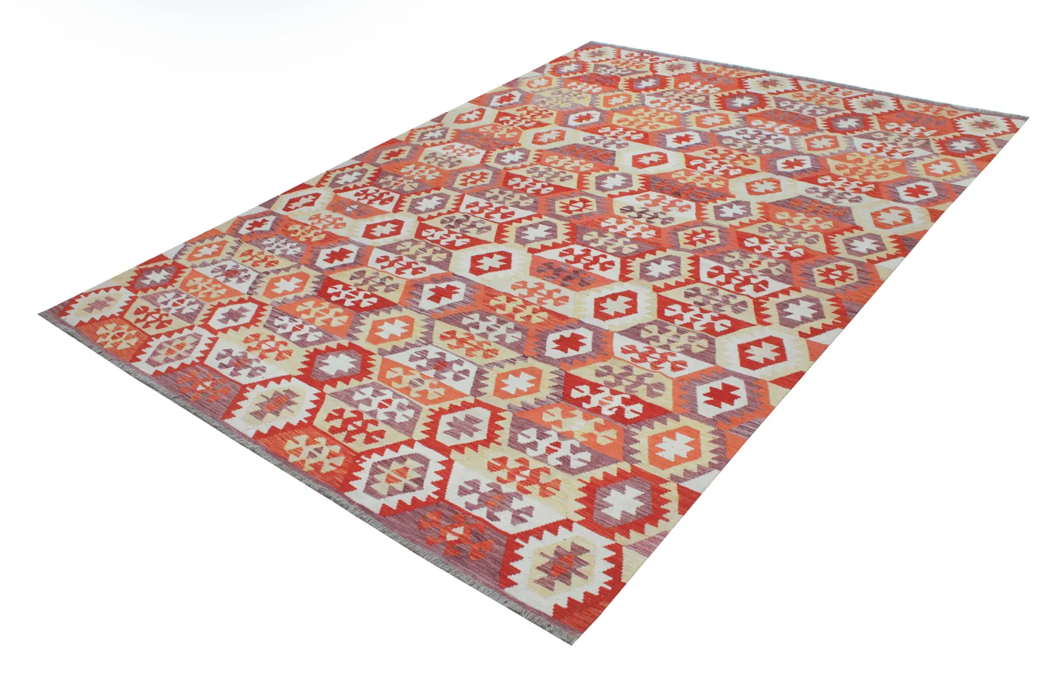 Alfombra Oriental - Vegi Kelim Hand Woven - 248 x 352 cm