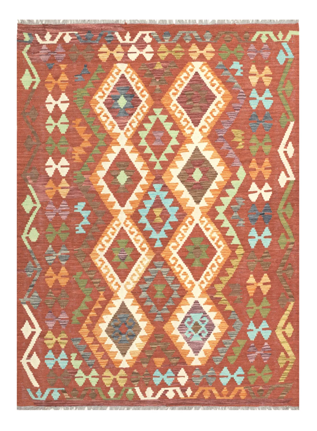 Alfombra Oriental - Vegi Kelim Hand Woven - 130 x 176 cm