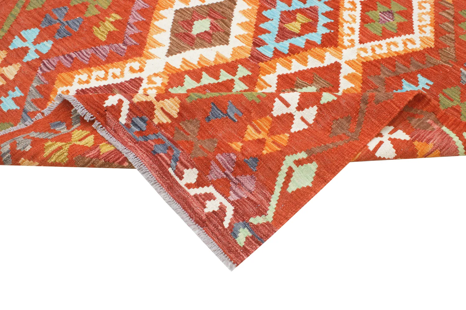 Alfombra Oriental - Vegi Kelim Hand Woven - 130 x 176 cm