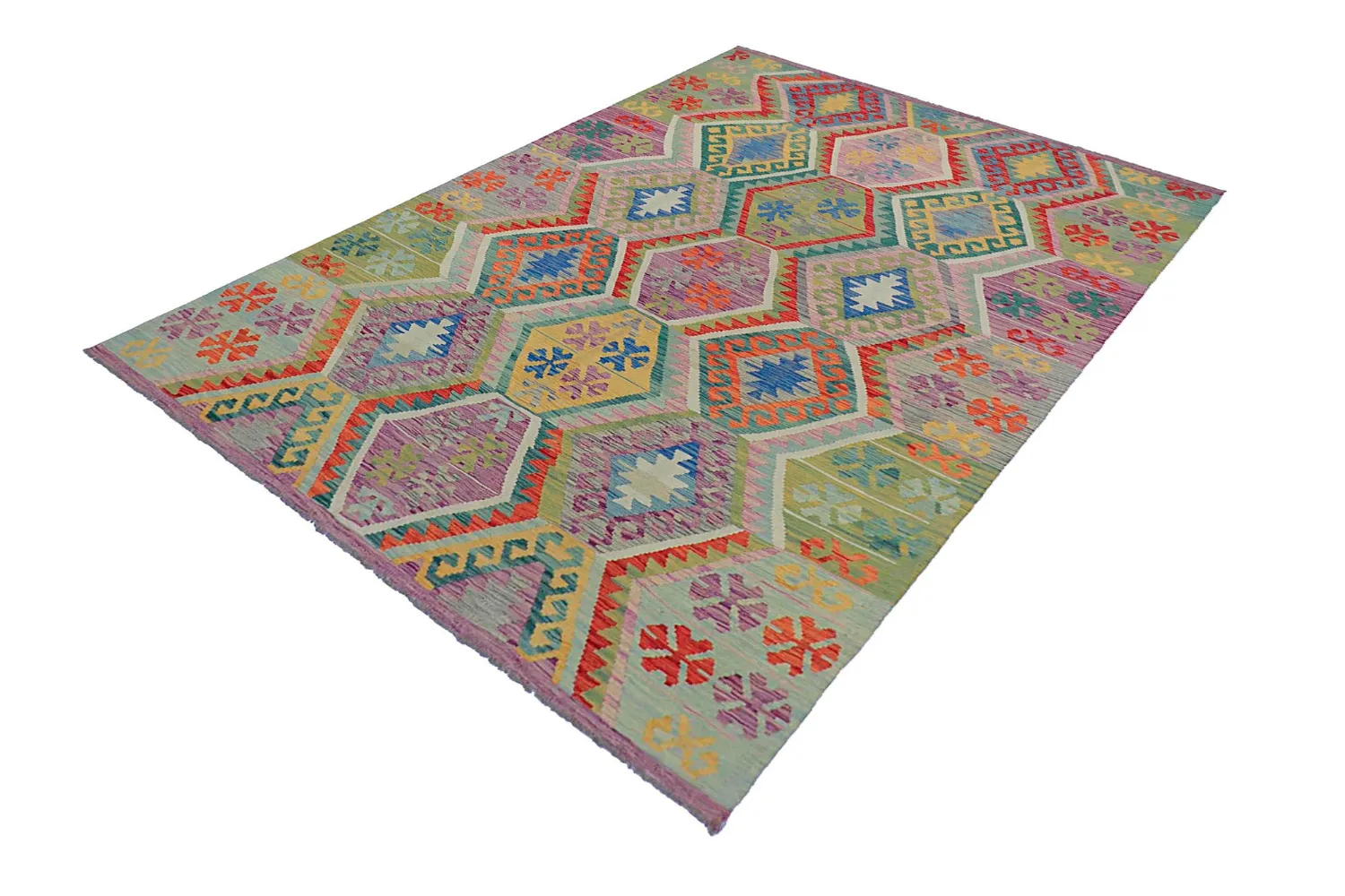 Alfombra Oriental - Vegi Kelim Hand Woven - 200 x 293 cm