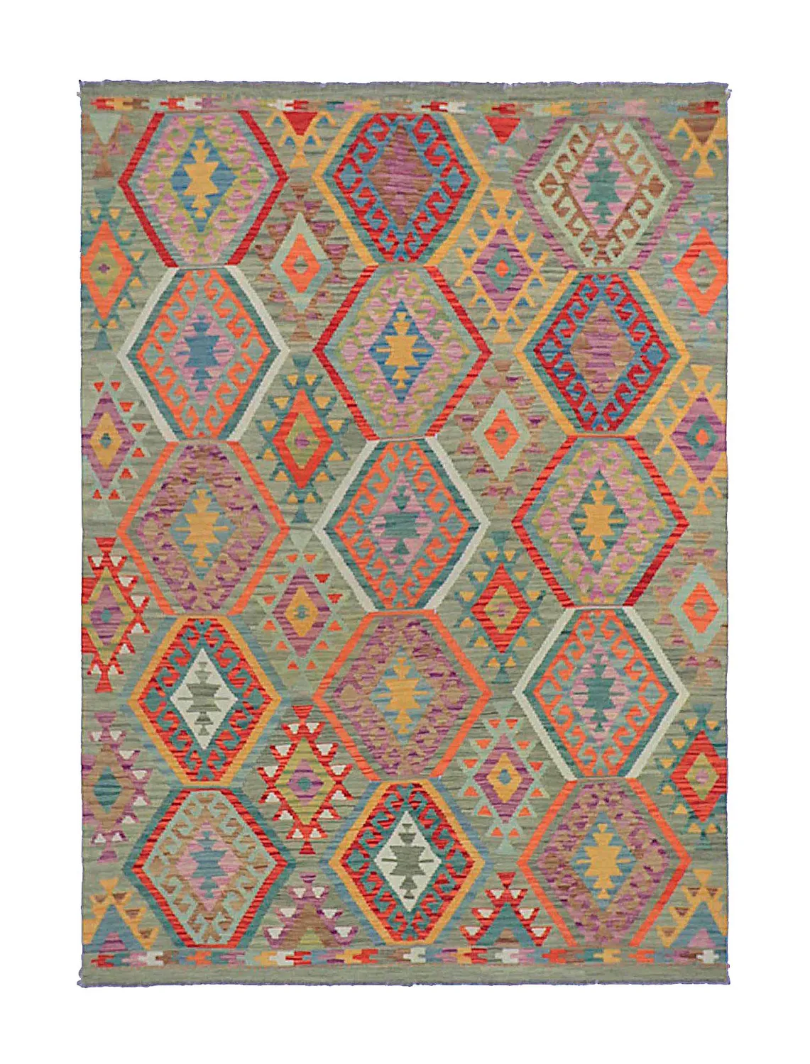 Alfombra Oriental - Vegi Kelim Hand Woven - 178 x 248 cm