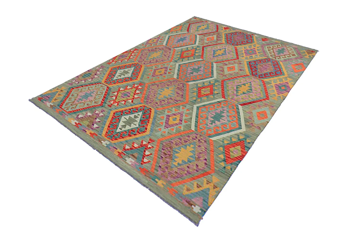 Alfombra Oriental - Vegi Kelim Hand Woven - 178 x 248 cm