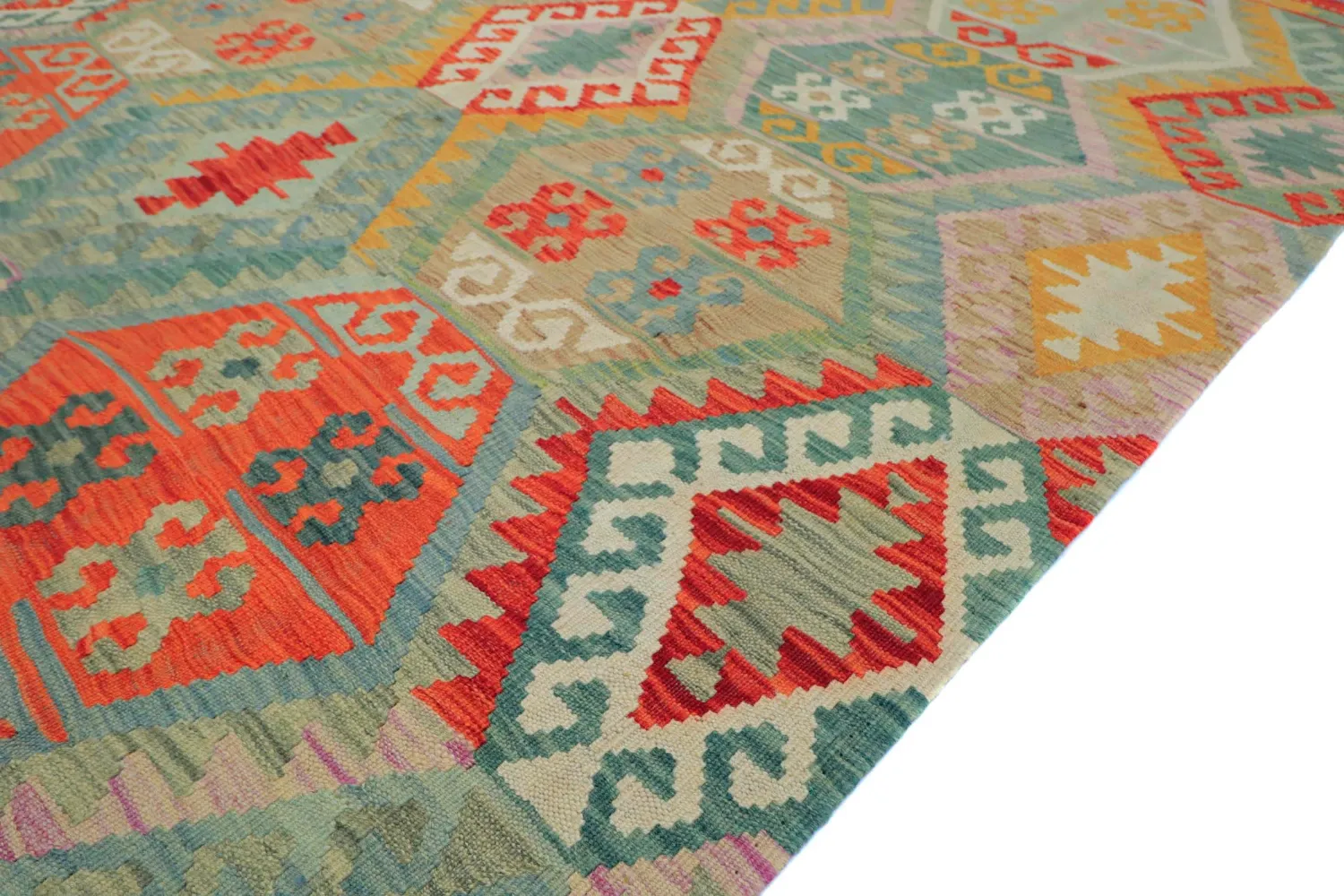 Alfombra Oriental - Vegi Kelim Hand Woven - 171 x 253 cm