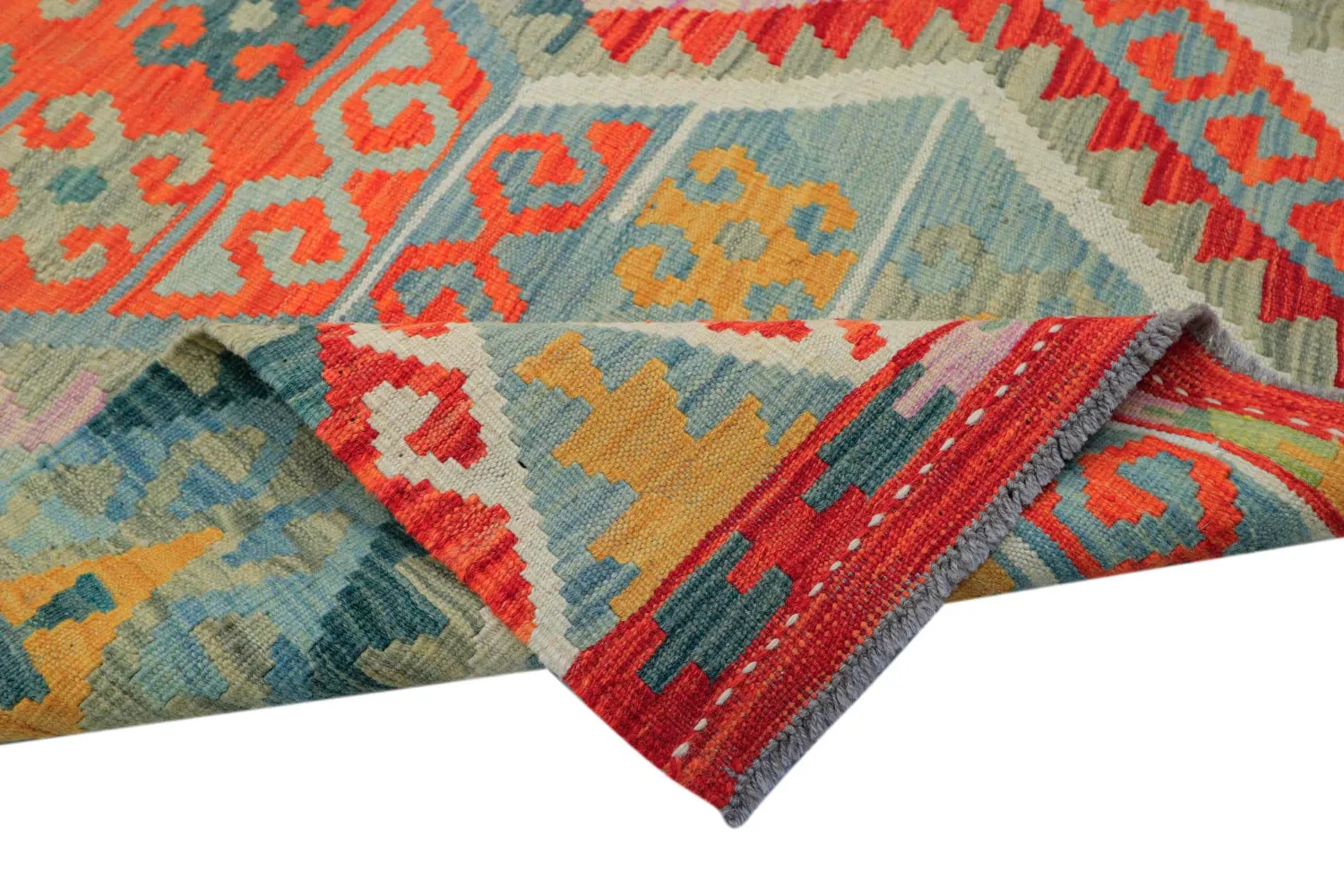 Alfombra Oriental - Vegi Kelim Hand Woven - 171 x 253 cm