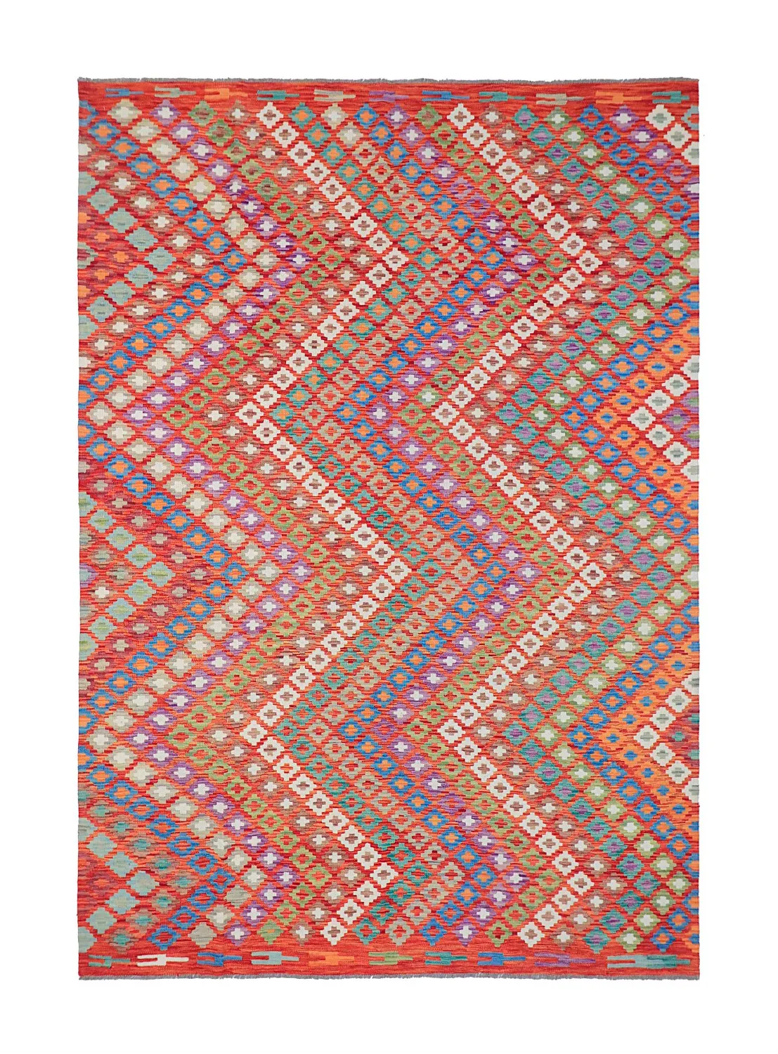 Alfombra Oriental - Vegi Kelim Hand Woven - 207 x 301 cm
