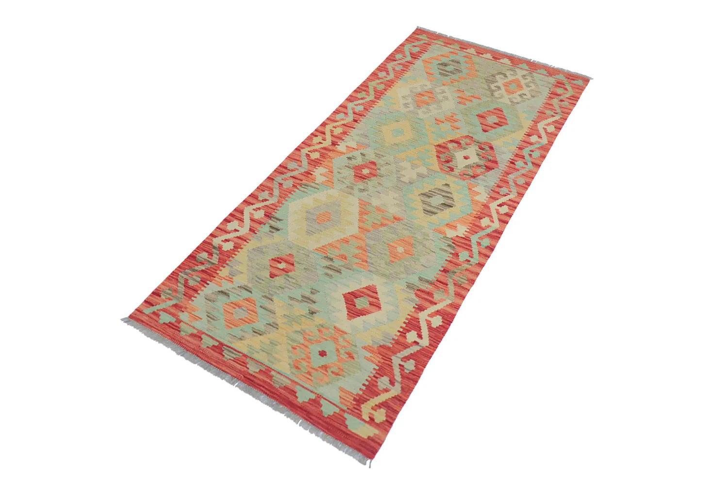 Alfombra Oriental - Vegi Kelim Hand Woven - 88 x 199 cm