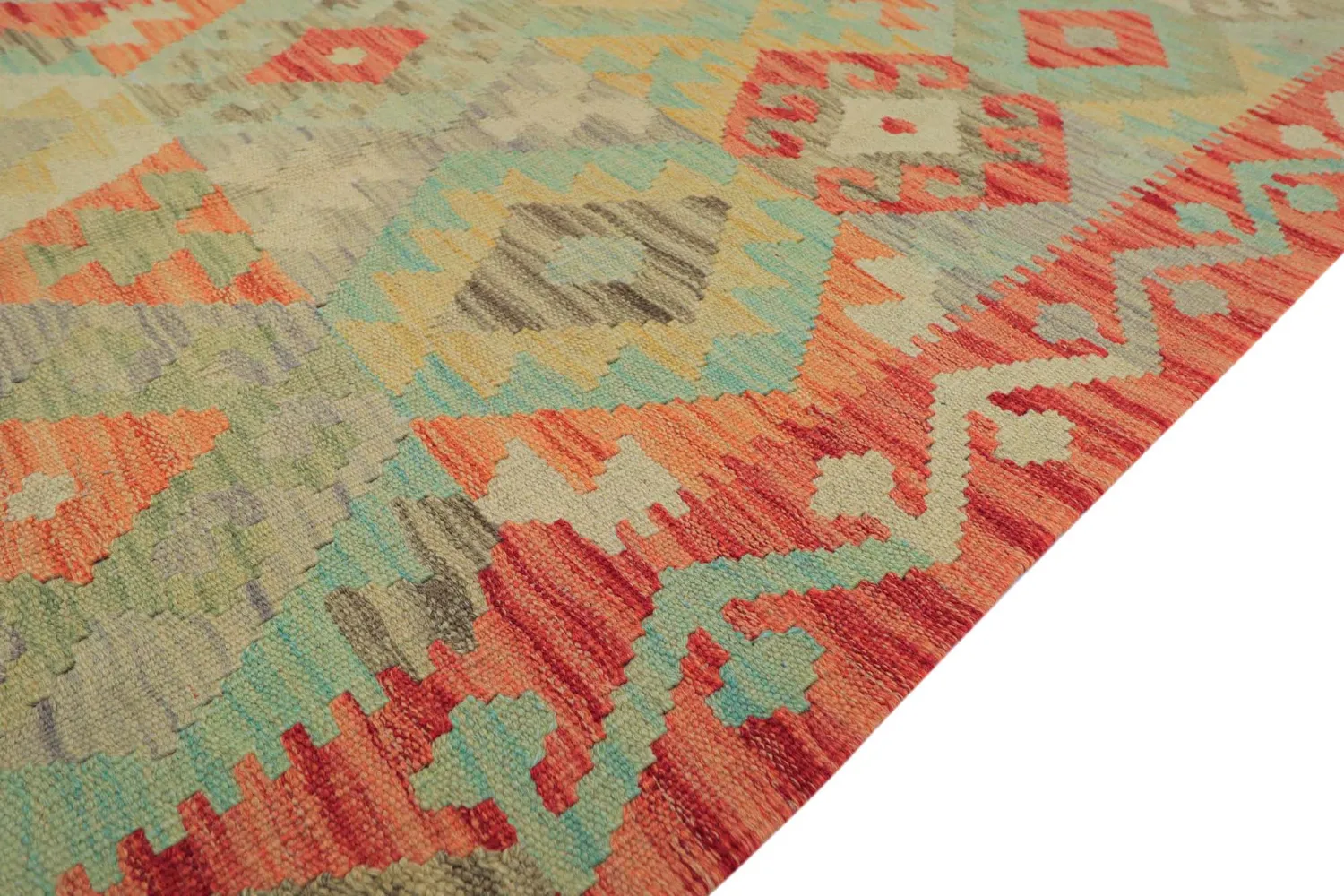 Alfombra Oriental - Vegi Kelim Hand Woven - 88 x 199 cm