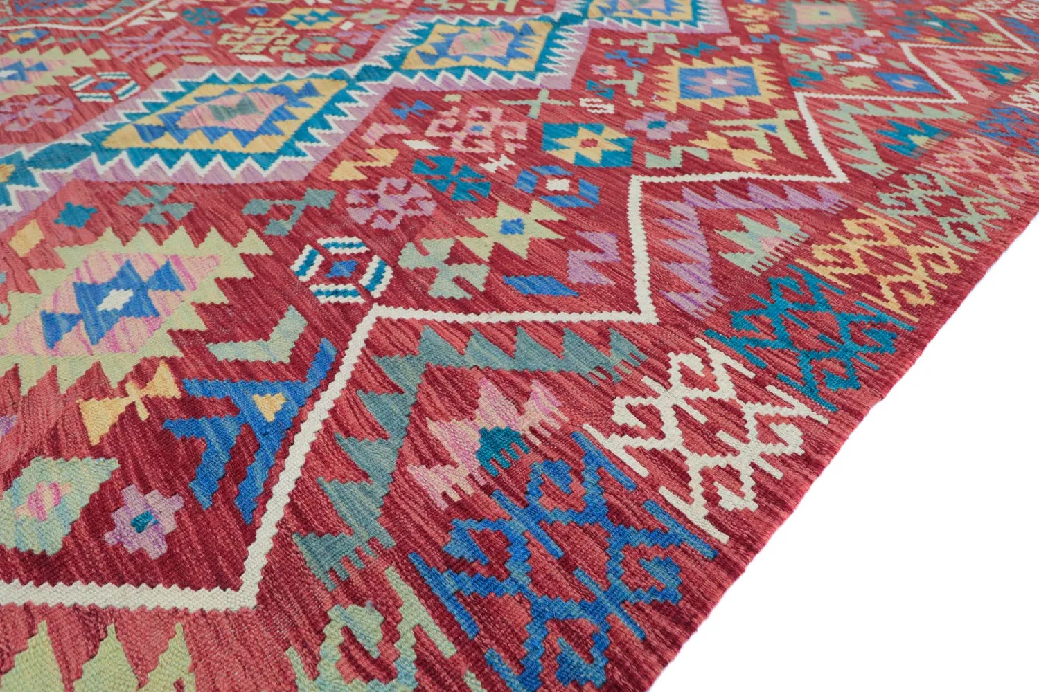 Alfombra Oriental - Vegi Kelim Hand Woven - 161 x 243 cm