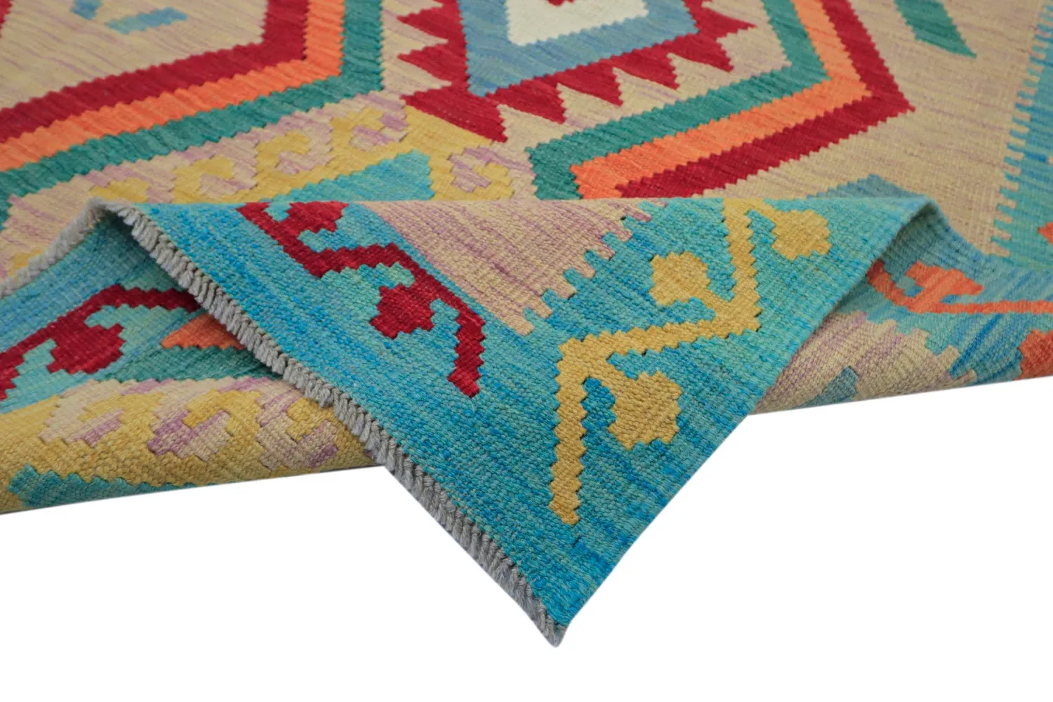 Alfombra Oriental - Vegi Kelim Hand Woven - 175 x 247 cm