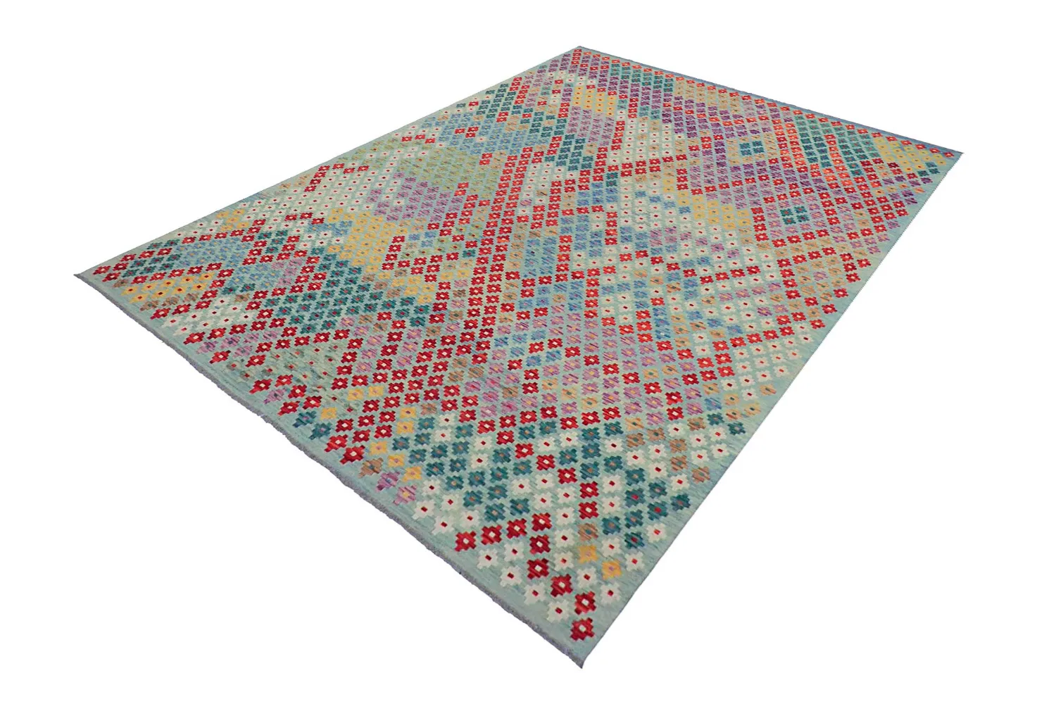 Alfombra Oriental - Vegi Kelim Hand Woven - 211 x 288 cm