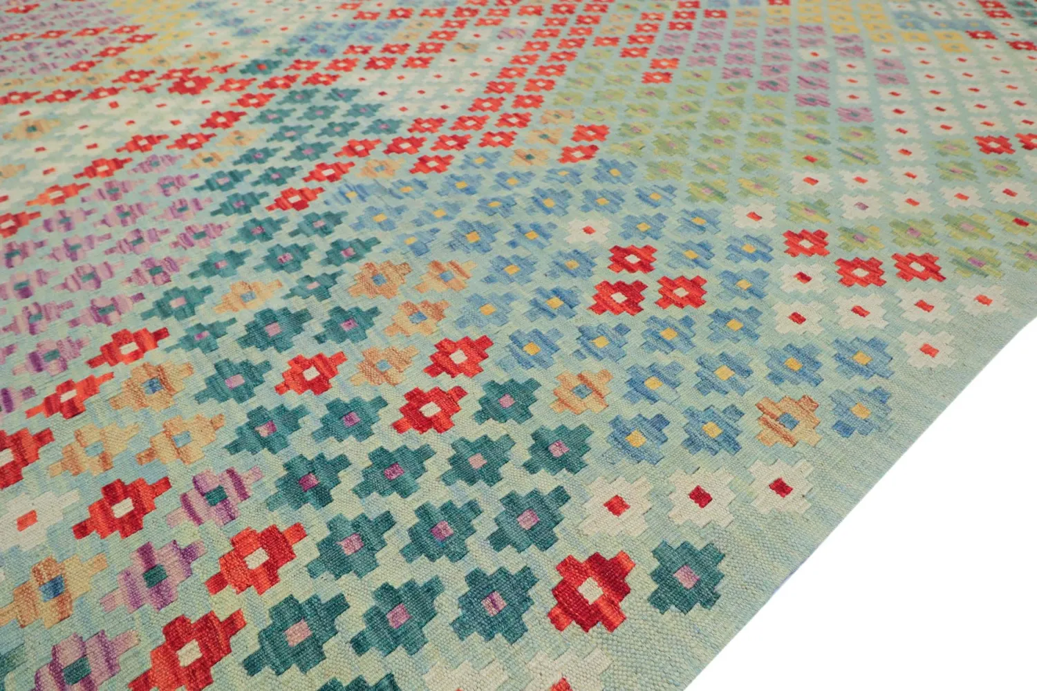 Alfombra Oriental - Vegi Kelim Hand Woven - 211 x 288 cm