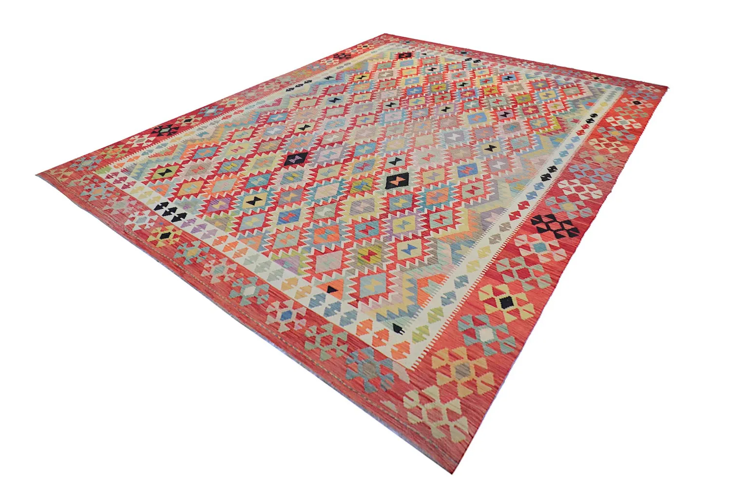 Alfombra Oriental - Vegi Kelim Hand Woven - 323 x 415 cm