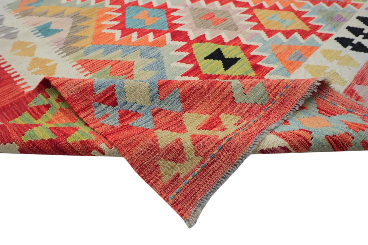 Alfombra Oriental - Vegi Kelim Hand Woven - 323 x 415 cm