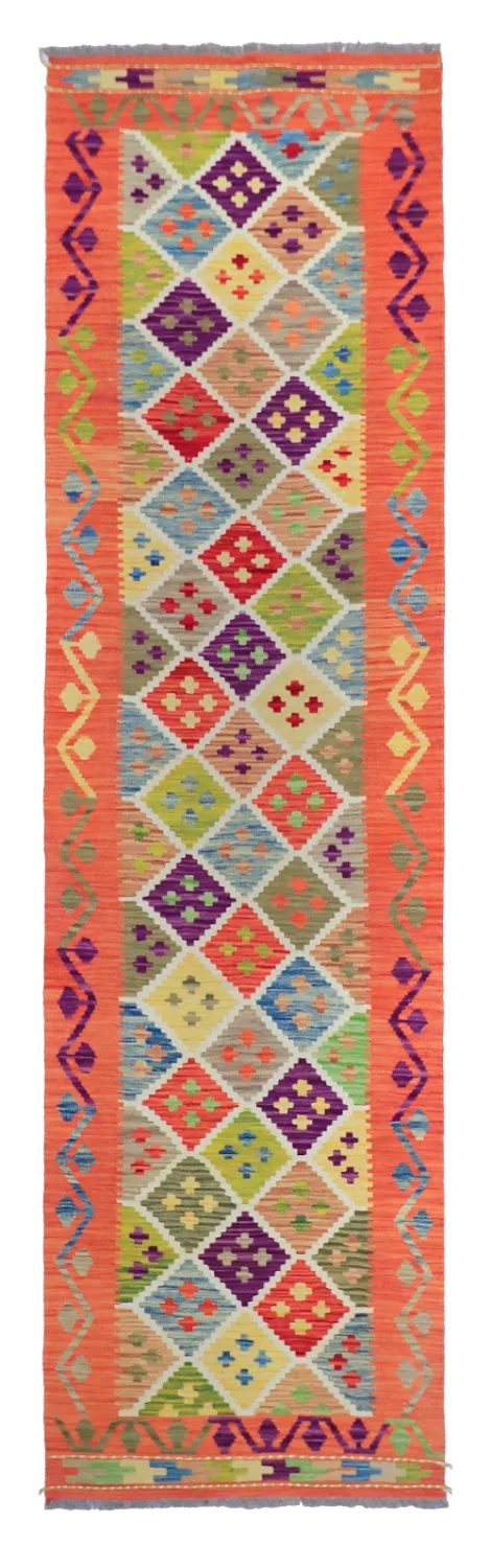 Alfombra Oriental - Vegi Kelim Hand Woven - 79 x 298 cm