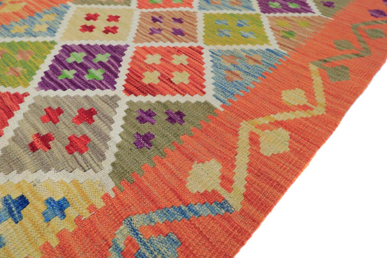 Alfombra Oriental - Vegi Kelim Hand Woven - 79 x 298 cm