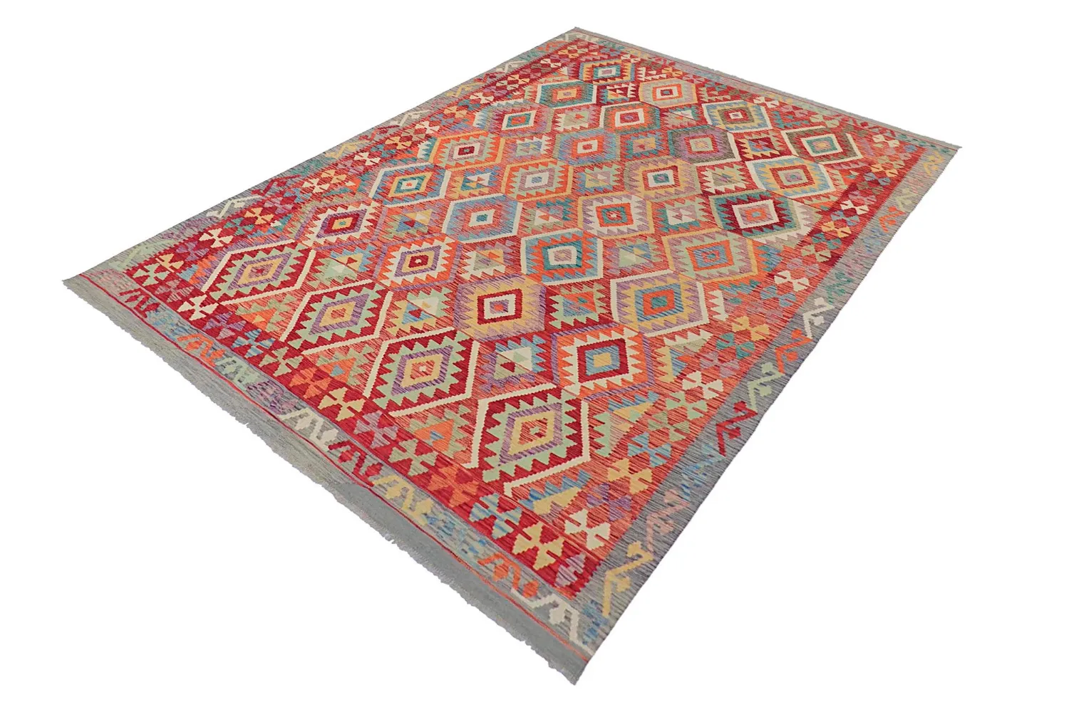 Alfombra Oriental - Vegi Kelim Hand Woven - 200 x 286 cm