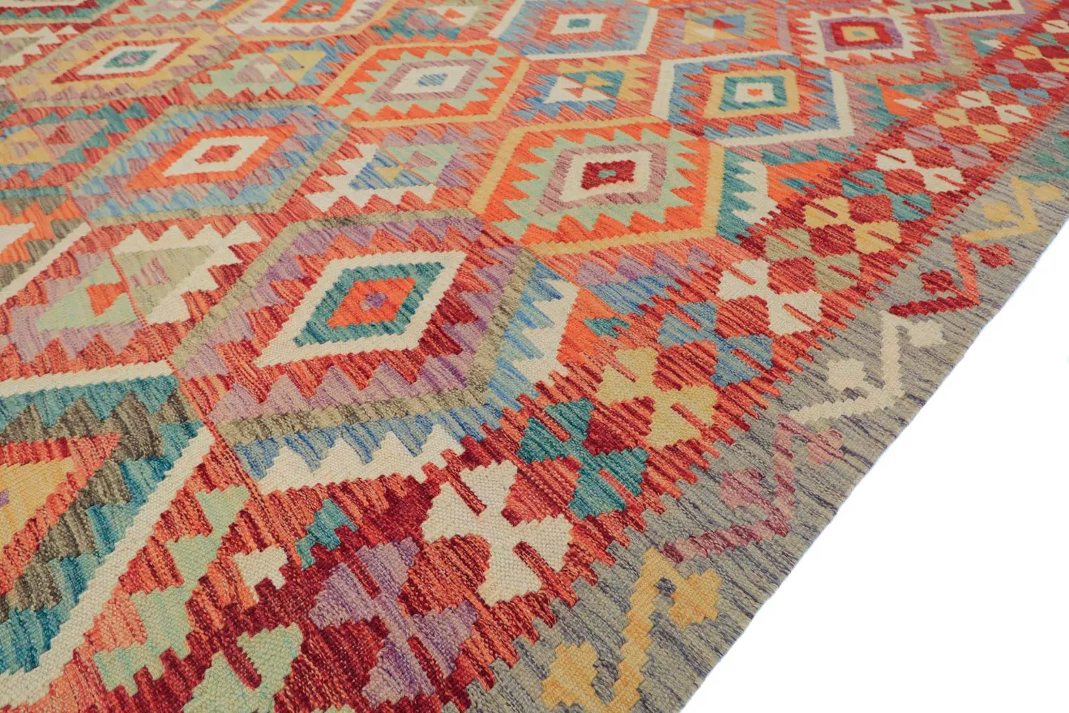 Alfombra Oriental - Vegi Kelim Hand Woven - 200 x 286 cm